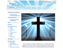 Tablet Screenshot of knowjesus.com